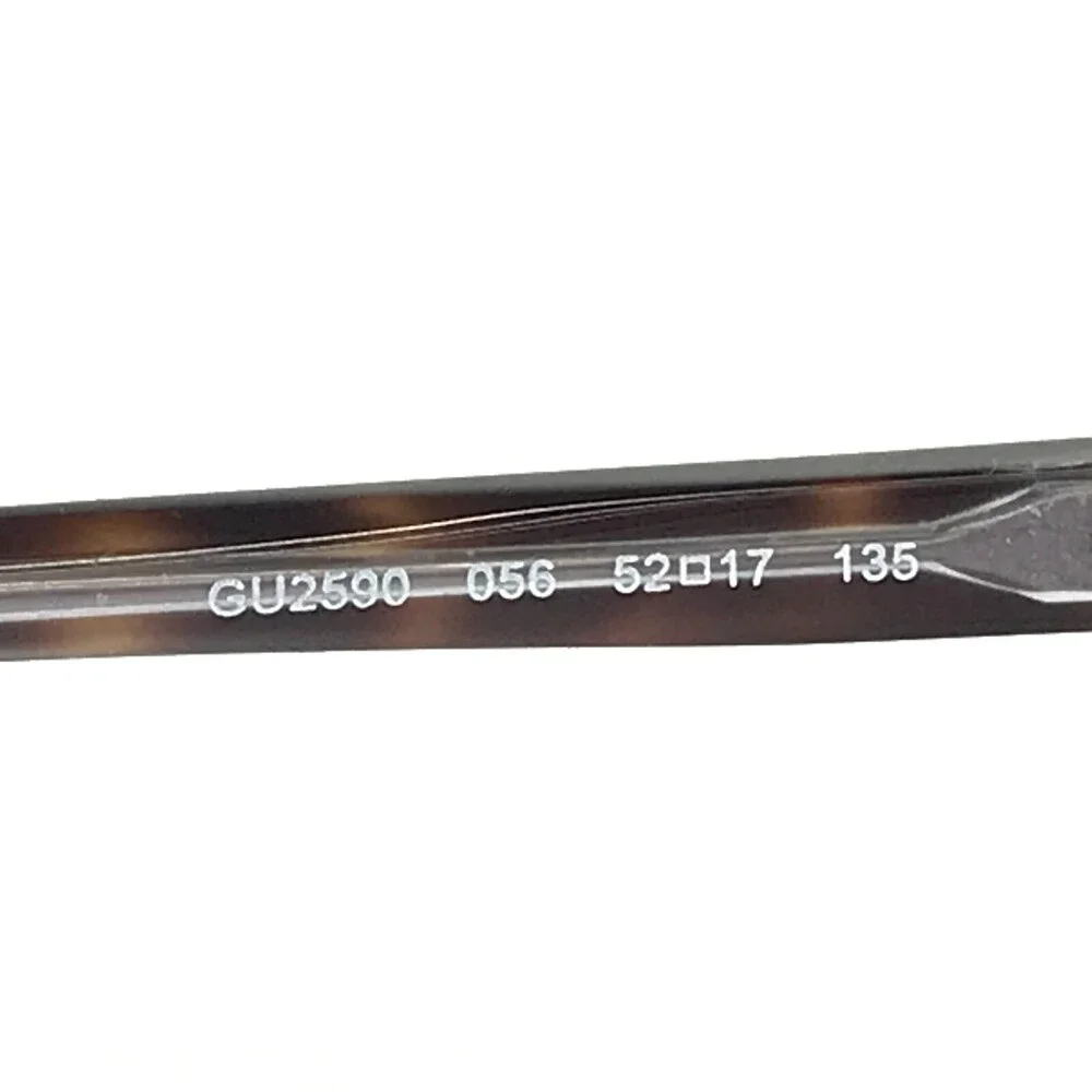 Guess Eyeglasses Frames GU2590 056 Brown Grey Purple Round Cat Eye 52-17-135